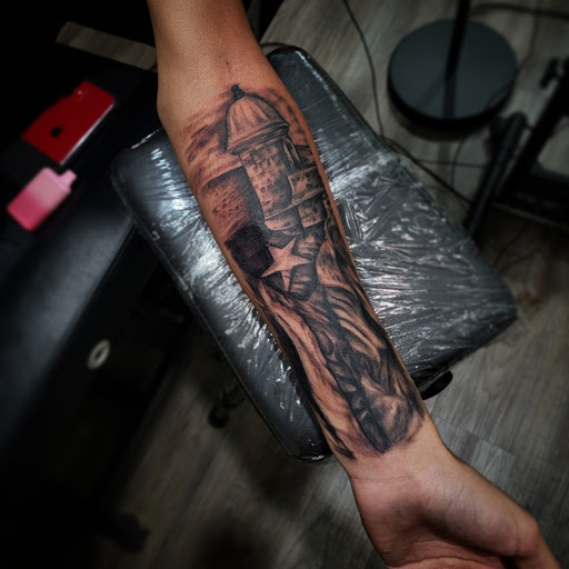 Explore neck tattoo ideas guys, creative tattoo ideas in Tampa, available at Private Ink Studio