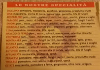 Pizza Export Soleluna à Rosolina carte