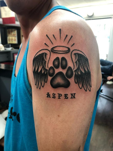 Explore mens back tattoo idea, creative tattoo ideas in Brunswick, available at Leftys Tattoo