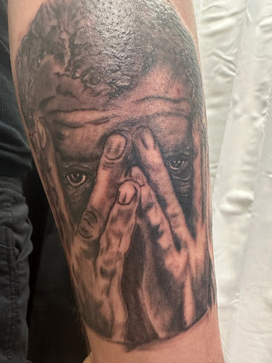 Explore quarter size tattoo ideas, creative tattoo ideas in Kingsland, available at These Colors Dont Run Tattoo & Piercing