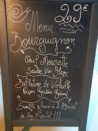 Le Wine-Not à Savigny-lès-Beaune menu