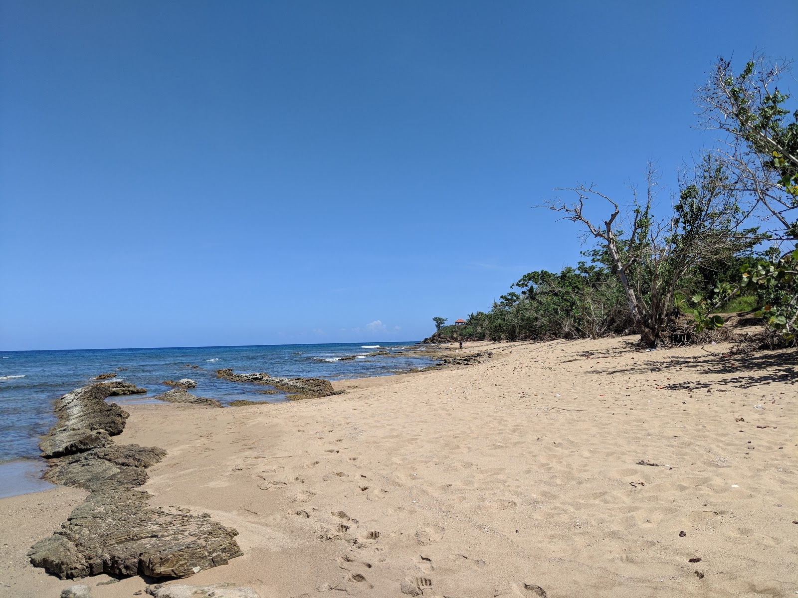 Photo de Playa Maria avec sable fin et lumineux de surface