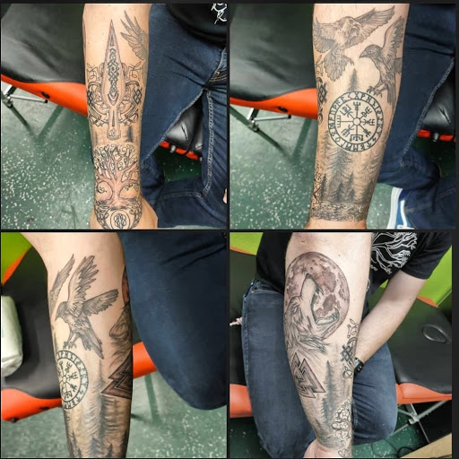 Explore violin tattoo ideas, creative tattoo ideas in Vancouver, available at Studio X Tattoos & Piercings