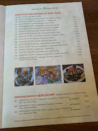 Restaurant grec Aphrodite FFB à Fürstenfeldbruck (la carte)