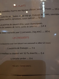 Menu / carte de L'ATELIER A boire / A manger à Luz-Saint-Sauveur