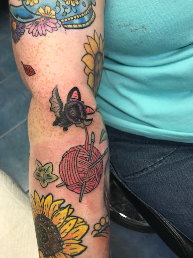 Explore woman leg tattoo ideas, creative tattoo ideas in Aurora, available at Ronin Tattoo Studio INC