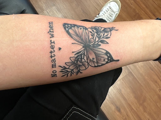 Explore fishing tattoos ideas, creative tattoo ideas in Hinesville, available at Dark Horse Art Studios