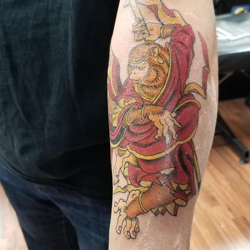 Explore lower arm tattoos ideas for guys, creative tattoo ideas in Bronx, available at Tattoo Society Studio