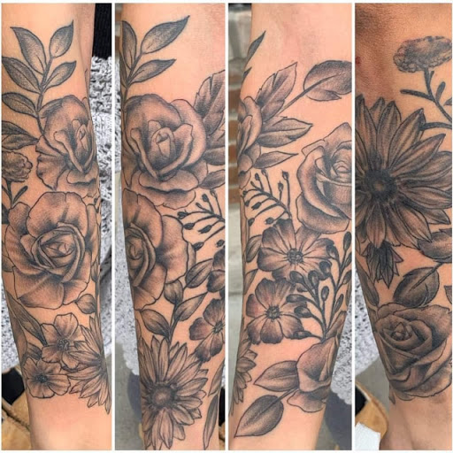 Explore back piece tattoo ideas female, creative tattoo ideas in Rochester, available at Mellow Madness Tattoo Parlor