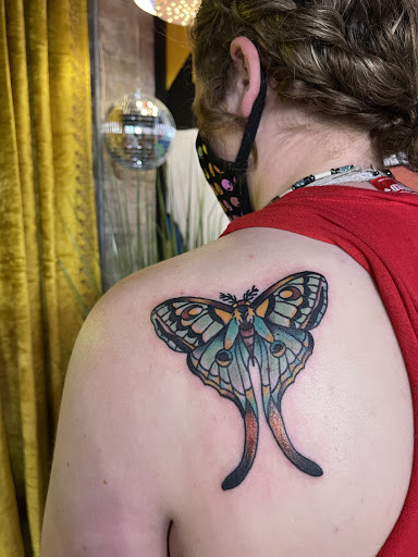 Explore treble clef tattoo ideas, creative tattoo ideas in Bradley, available at Electric Lady Lounge