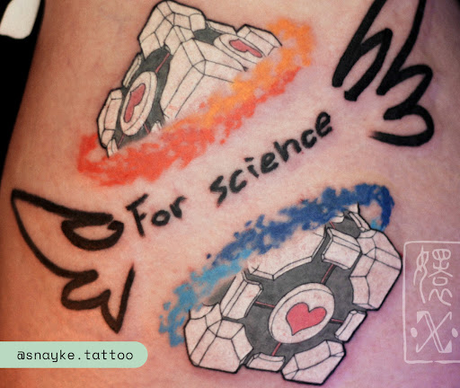 Explore cod tattoo ideas, creative tattoo ideas in Brooklyn, available at Cake Is a Lie Tattoo Parlor