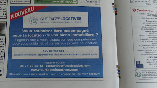 Agence immobilière SURFACES LOCATIVES - Nicolas PASQUION Saint-Alban-d'Ay