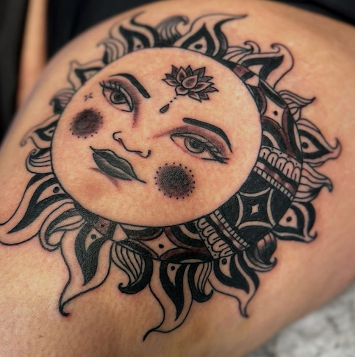 Explore harley davidson tattoo ideas, creative tattoo ideas in Columbus, available at Lacquer Gallery TATTOO