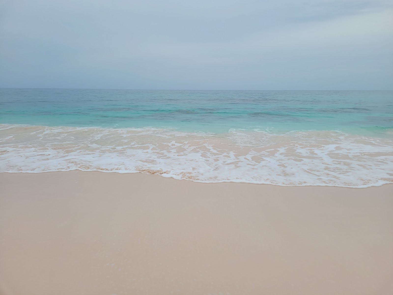 Foto van Double Bay beach en de nederzetting