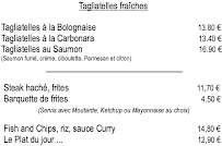 Menu / carte de Le Maranello à Château-Thierry