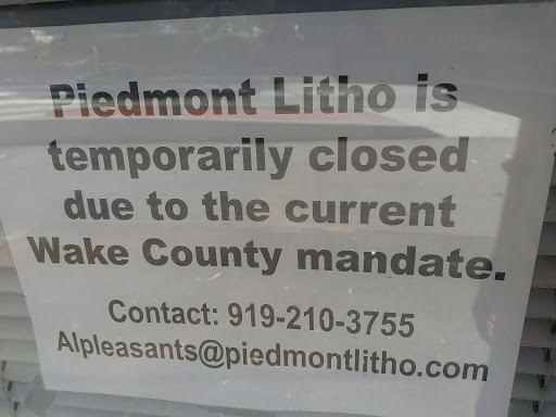 Print Shop «Piedmont Litho, Inc.», reviews and photos, 3126 Hillsborough St, Raleigh, NC 27607, USA