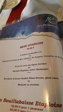Aux Pêcheurs d'Etaples - Restaurant à Étaples menu