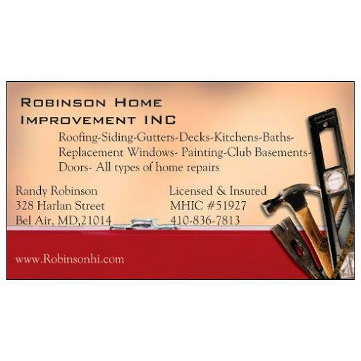 Robinson Home Improvement in Bel Air, Maryland