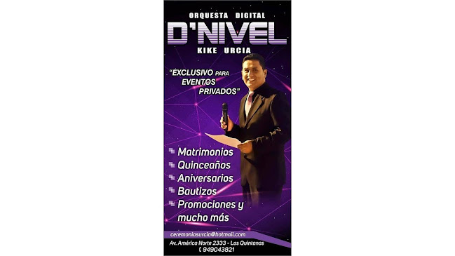 Opiniones de ORQUESTA DIGITAL DE NIVEL DE KIKE URCIA- ORQUESTA MUSICAL en Trujillo - Organizador de eventos