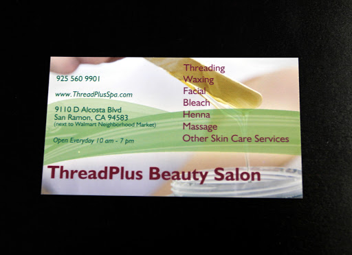 Beauty Salon «Threading Plus Beauty Salon», reviews and photos, 9110 Alcosta Blvd D, San Ramon, CA 94583, USA