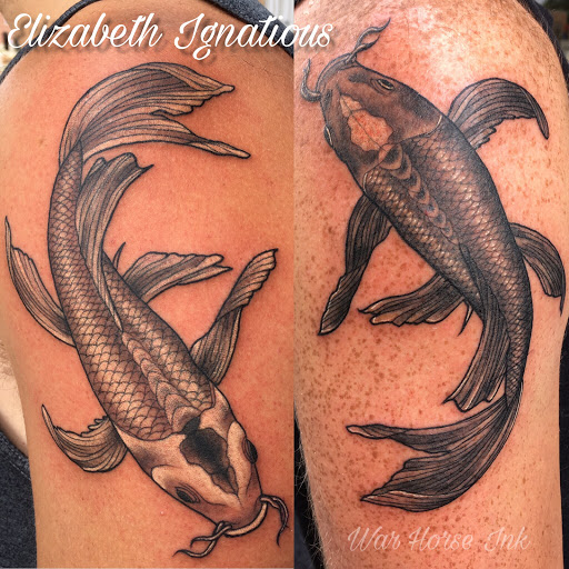 Explore grease tattoo ideas, creative tattoo ideas in Kent, available at War Horse Ink