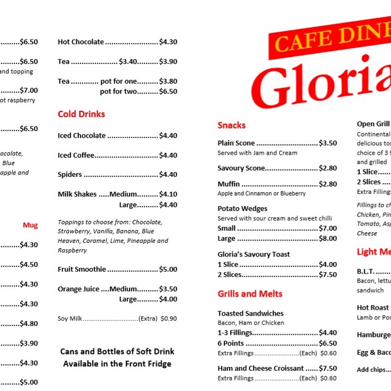 Gloria's Cafe Diner