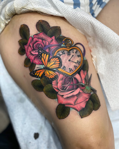 Explore memento vivere tattoo ideas, creative tattoo ideas in Sparks, available at Empire Tattoo