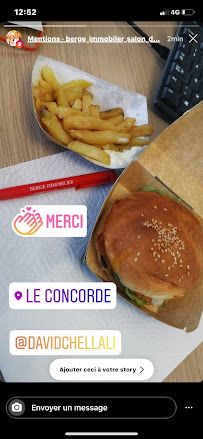 Hamburger du Le Concorde Café - Bar Restaurant - Salon de Provence - n°5