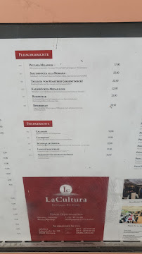 Restaurant-LaCultura à Nuremberg menu