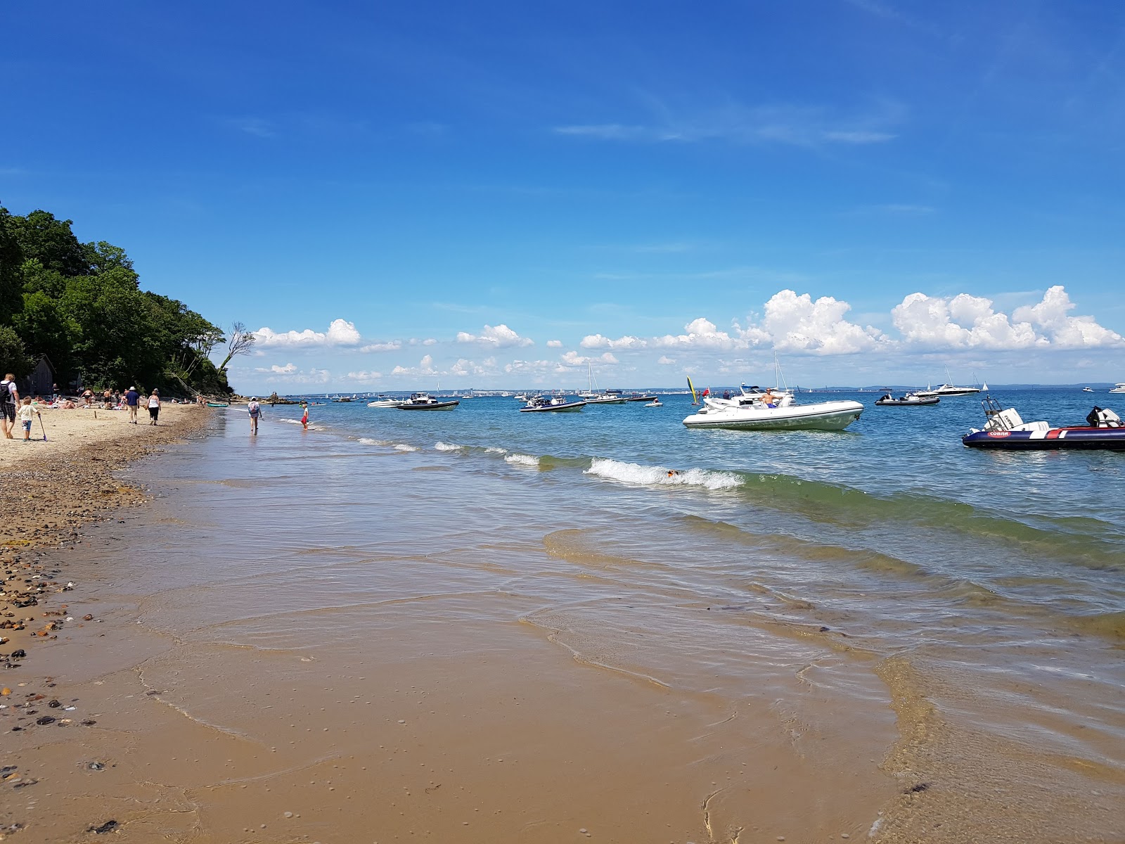 Fotografija Priory Beach z svetel pesek površino