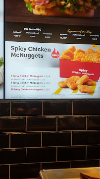 Menu du McDonald's à Munich