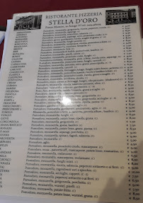 Menu du Pizzeria Ristorante Stella d'Oro à Asiago