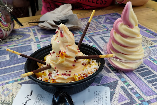 Loaded Dole Whip and Raspberry Dole Whip