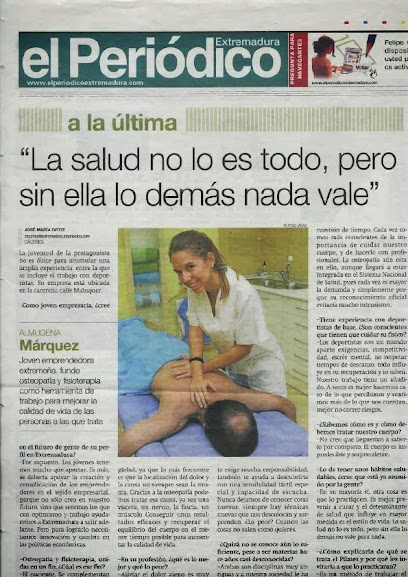 Osteopatia Y Fisioterapia Almudena Márquez en Caceres