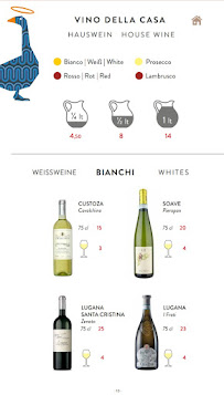 Restaurant Ristorante Pizzeria Campagnola à Malcesine (le menu)