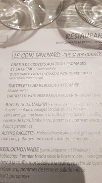 Restaurant L'Alpin à Annecy - menu / carte