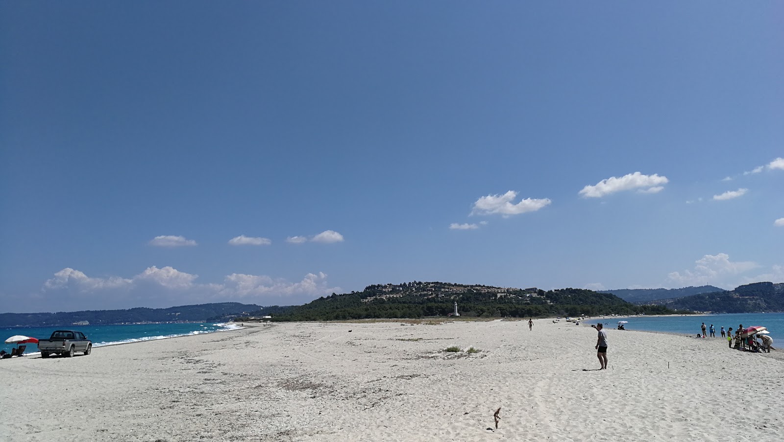 Photo of Possidi beach with long straight shore