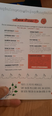 Restaurant La Côte et L'Arête à La Valette-du-Var (la carte)