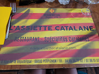 Carte du L'Assiette Catalane à Perpignan