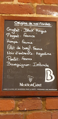 Carte du La Bidoche - Bar à Viandes à Valenciennes