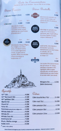 Restaurant La Nouvelle Terrasse à Le Mont-Saint-Michel - menu / carte
