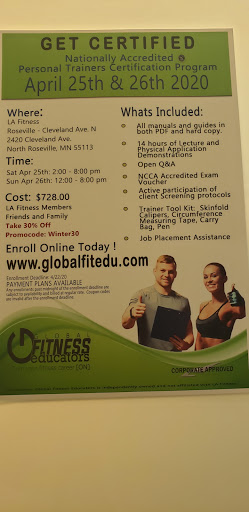 Gym «LA Fitness», reviews and photos, 2420 Cleveland Ave N, Roseville, MN 55113, USA