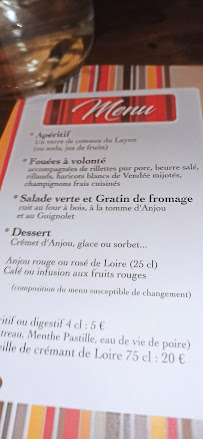 Restaurant Les Fouées de Grézillé à La Bachellerie - menu / carte