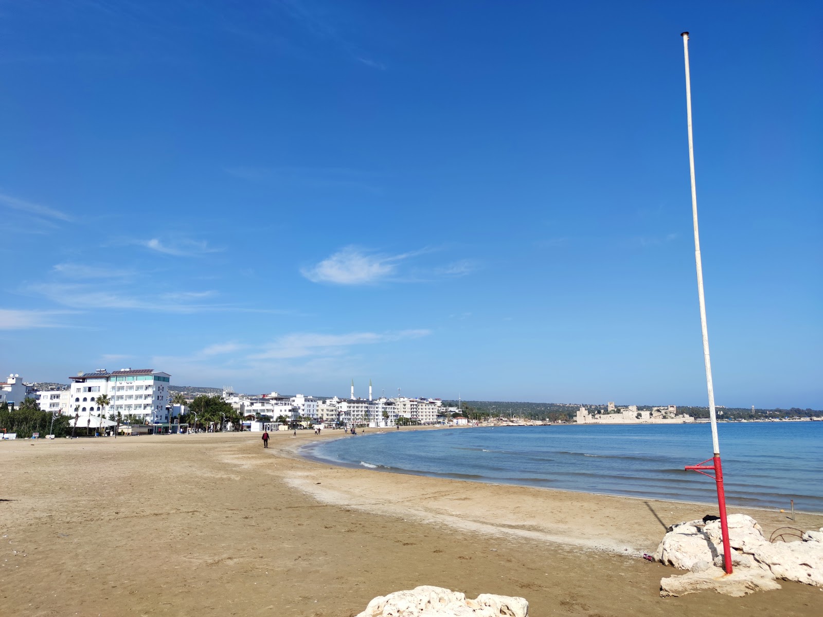 Photo de Kizkalesi beach avec un niveau de propreté de très propre