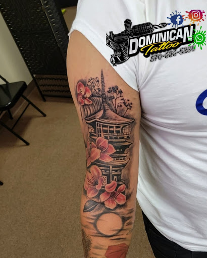 Find dog tattoo idea for your next unique tattoo in Beaver Meadows at Dominican Tattoo