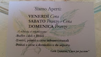 Menu / carte de Il Caraponzolo à Calcata Nuova