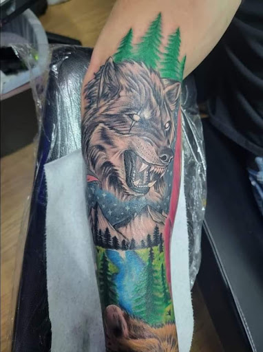 Explore skateboarding tattoo ideas, creative tattoo ideas in Fort Wayne, available at drieM World Tattoos & Art Gallery