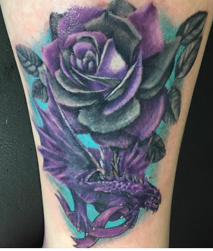 Explore side leg tattoo ideas, creative tattoo ideas in Salem, available at Mayhem Tattoo