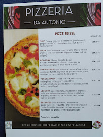 Menu / carte de Pizzeria da Antonio à Castelginest