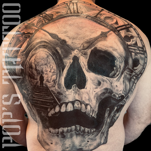 Explore mothman tattoo ideas, creative tattoo ideas in Silver Spring, available at Pops Tattoo